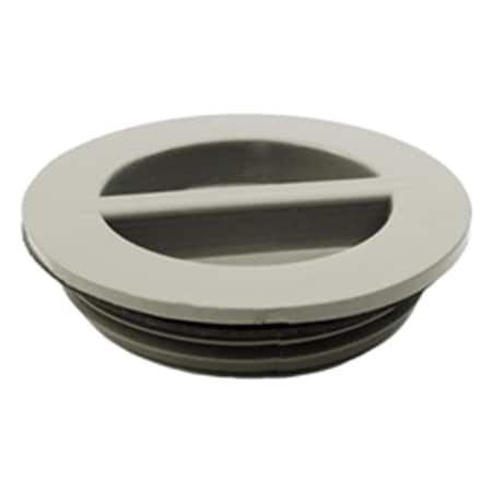 Hands On 1.5 in. Flush Plug with Gasket, Gray HA2187703